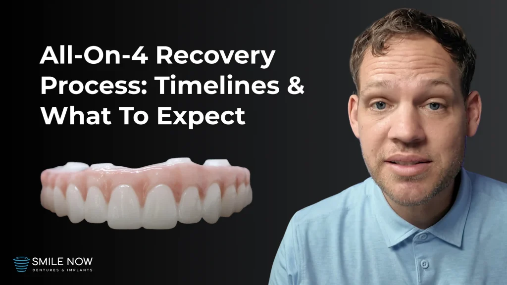 Video thumbnail for the dental implant recovery process for All on 4